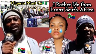 Nigerian Man🇳🇬 "I Rather D!e than leave South Africa" 🇿🇦 Nigeria MUST GO Says SA🇿🇦 Men#southafrica