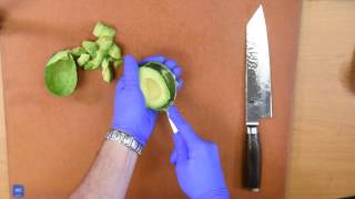 Cut the avocado, not your hand