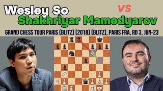 Wesley So vs Shakhriyar Mamedyarov – Chess Game at Grand Chess Tour Paris 2018 (Blitz)