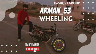 Sunday Track Scenes At Doh Darya Sea Side One Wheeling Game On CG Honda 125 Arman_53 Group KaShi_53