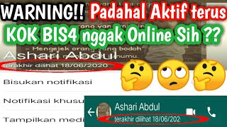 Cara menyembunyikan Tanda Online di Whatsapp terbaru|Tanpa Aplikasi