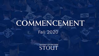 Fall 2020 Commencement 🎓 | UW-Stout