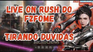 TOP 1 100% F2FOME ?! HEHE RUSH, DICAS E DUVIDAS NIGHT CROWS  LIVE TESTE