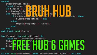 ROBLOX BRUH HUB | HACK/SCRIPT | 6 GAMES! FREE TO USE!