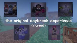 trying the og daybreak for the first time (roblox)