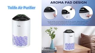 Tolife Air Purifiers for Bedroom Home, HEPA Air Purifiers Air Cleaner