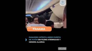 PASAJERO INTENTA ABRIR PUERTA DE AVIÓN EN PLENO ATERRIZAJE Y GENERA ALARMA