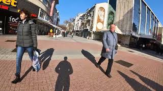 Walking Street Downtown Plovdiv Bulgaria | December 2023 (European Cultural Capital 2019) | Winter