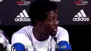 Emmanuel Adebayor on Euro 2008 and Fabregas