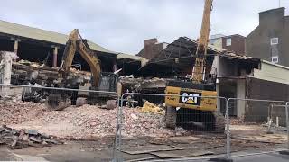 Demolition of the old Co-Op Somerfield in Bridlington