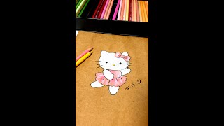 Hello Kitty Ballerina - zeichnen für Anfänger/ Hello Kitty Ballerina easy Drawing