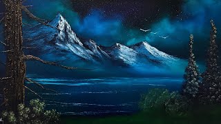 S6 Ep17 FNF Mountain Lake Landscape #Tutorial  #LIVEArt #OilPainting #PaintWithJosh #BobRoss