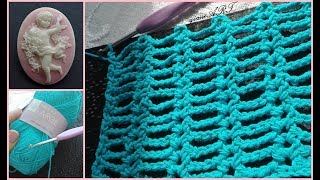 Easy to Crochet Summer Stitch Pattern for Beginners (One ROW repeat)