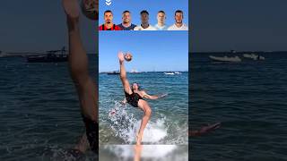 Ibrahimovic VS Mbappe VS Vinicius VS Haaland VS Gareth Bale : Water Bicycle Kick Challenge 😂🤿💦