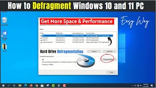 How to Defrag Your Hard Drive in Windows 10 & 11| Disk Defragmentation Explained!