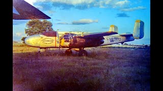 B-25 MITCHELL "Yellow Rose" N9077Z & "Iron Laiden Maiden" N9462Z -2nd of 4 vids - Wheelless Airport