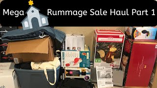 MEGA Church Rummage Sale Thrift Haul Part 1!!