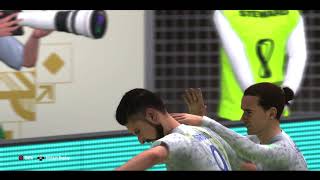 Giroud scores a crucial goal after great combination on Argentina - France (FIFA23)