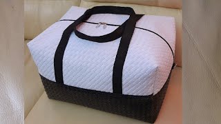 جديد السكاي خياطة حقيبة بالسكاي بطريقة سهلة ❤2021 Sewing a sky bag the easy way ❤💣💯