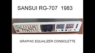 Sansui RG-707 -  Stereo Graphic Equalizer Consolette (1983)