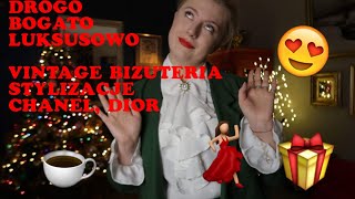 🎀 VLOGMAS 19: BIŻUTERIA VINTAGE | ŚWIĄTECZNE STYLIZACJE | RETRO Z LUMPEKSU | DIOR, CHANEL i KAWUSIA