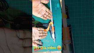 How to use glue gun first time#glue gun#DlY Glue Gun Review of hot glue gun👍3️⃣