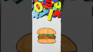 Draw a burger #reels #shortvideo #shorts #short #trending #viralvideo #youtubeshorts #ytshorts