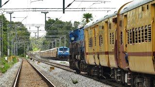 BLUE EMDs CROSSING !! MYSURU - AJMER SPECIAL TRAIN | Indian Railways