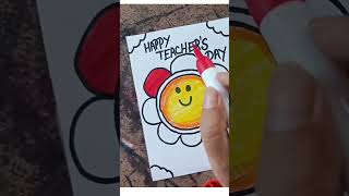 Happy teacher's day card making#youtubeshorts #shorts #drawing