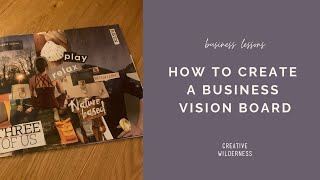 How to Create a Vision Board for your Business | #visionboard #visionboard2024 #smallbusiness