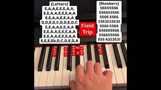 Field Trip piano tutorial (letters and numbers)