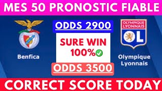 PRONOSTIC FOOT:MES PRONOSTIC FOOTBALL AUJOURD'HUI (football prediction ) CORRECT SCORE|SCORE EXACT