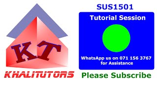 SUS1501 | Accessing Assignments | Submitting Assignments