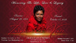 The Grand Homegoing Celebration: Honoring The LEGACY of ZELPHIR CHRIDINE "CHERRY" KERR ❤️