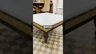 Center Table with Onyx Marble Top