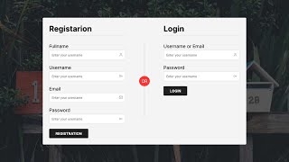 Create a Stunning Login and Registration Form Using HTML and CSS | | Step-by-Step Tutorial