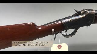 1058 Winchester Model 1885 "Low Wall" 22LR Rifle, Mfg. 1893 [October 18, 2024]