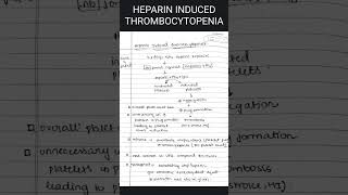 heparin induced thrombocytopenia #mbbs #pharmacology #mnemonics #science #shorts #biology