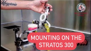 Mounting on the #Stratos300 articulator using the UTS 3D facebow. #waxbae #stratos300