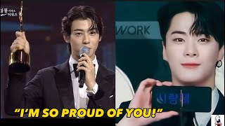 Cha Eun Woo won at Blue Dragon Awards 2023! Dedication for his friend “MoonBin”