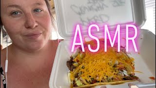 ASMR | Tacos & Onion Rings Mukbang  . Gas Station Food