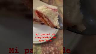 Mi cumpleaños mi pastel un chessckake de limon y raspberry 😋 😍 ♥️