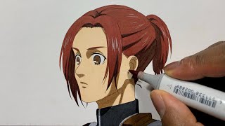 How to Draw Sasha Braus Easy - Attack on Titan (Shingeki no Kyojin / 進撃の巨人 )