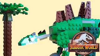 Lego Jurassic World Stegosaurus Custom Figure MOC | Camp Cretaceous Dinosaurs