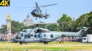 [4K] Helicopters tactical approach in Paris - French Army - Bastille Day 2018