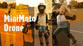 MiniMoto and the drone with Ruru, Hail and 3M7