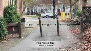 BOLLARDS IRON HORSE TRAIL, DANVILLE CALIFORNIA