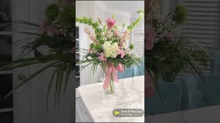 16” Cylinder Floral Arrangements.  #flowerarrangements #flowers #floralarrangements