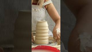 Making a ceramic vase #shorts #making #ceramic #handmade