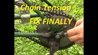 50cc Motorized Bicycle Chain Tension FIX